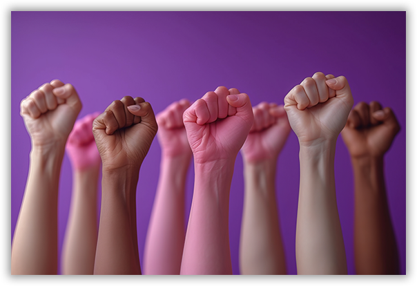 view-hands-with-fists-up-womens-day-celebration